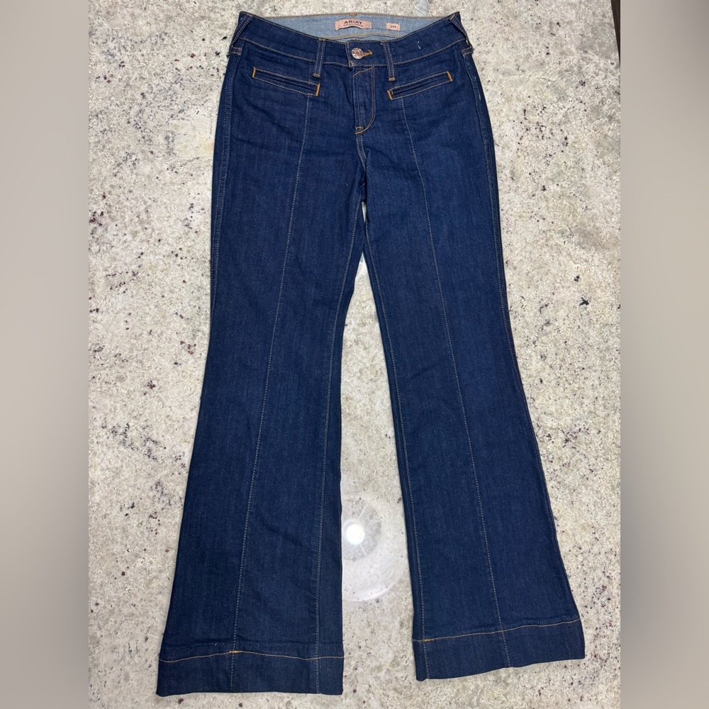 Ariat NWOT Perfect Rise Slim Lennon Trouser Jeans Womens 29R Dark Wash